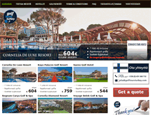 Tablet Screenshot of golftoursturkey.fi